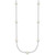 Sterling Silver Rhodium-plated 4-5mm White Near Round Freshwater Cultured Pearl 9-station 16 inch Necklace