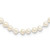 Sterling Silver Rhodium-plated 4-5mm White Near-Round Freshwater Cultured Pearl 18 inch Necklace
