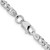 Sterling Silver Rhodium-plated 4mm Beveled Curb Chain - QF-70D93D60-5290