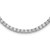 Sterling Silver Rhodium-plated 4mm CZ 17in Tennis Necklace