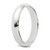 Sterling Silver Rhodium-plated 4mm Half-Round Size 6 Band