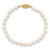 14k 5-6mm White Round Saltwater Akoya Cultured Pearl 8 inch Bracelet - PL-0C617A54-4381