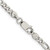 Sterling Silver Rhodium-plated 4mm Pav‚ Flat Figaro Chain - QF-E84D3BBC-5656