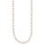 14k 5-6mm White Semi-Round Freshwater Cultured Pearl 12 inch Necklace