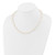 14k 5-6mm White Semi-Round Freshwater Cultured Pearl 16 inch Necklace