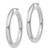 Sterling Silver Rhodium-plated 4mm Round Hoop Earrings - QE-15D7093E-5198
