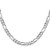 Sterling Silver Rhodium-plated 5.5mm Lightweight Flat Figaro Chain - QM-83FB8A1C-4223