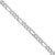 Sterling Silver Rhodium-plated 5.5mm Pav‚ Flat Figaro Chain - QF-098469DC-4800