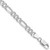 Sterling Silver Rhodium-plated 5.5mm Pav‚ Flat Figaro Chain - QF-27FFD25B-6851