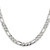 Sterling Silver Rhodium-plated 5.5mm Pav‚ Flat Figaro Chain - QF-73B4F007-1948