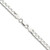 Sterling Silver Rhodium-plated 5.75mm D/C Square Curb Chain - QF-B96AFFBC-8664