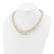 14k 5-9mm White Semi-Round Freshwater Cultured Pearl Multi-strand 19 inch Necklace