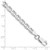 Sterling Silver Rhodium-plated 5.7mm D/C Flat Anchor Curb Chain - QF-DB296C18-4106