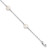 Sterling Silver Rhodium-plated 5-6mm White Freshwater Cultured Pearl 3-Stations 5.5 inch with 1 inch Extension Bracelet