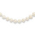 Sterling Silver Rhodium-plated 5-6mm White Near-Round Freshwater Cultured Pearl 16 inch Necklace