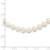 Sterling Silver Rhodium-plated 5-6mm White Near-Round Freshwater Cultured Pearl 20 inch Necklace