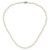 Sterling Silver Rhodium-plated 5-6mm White Near-Round Freshwater Cultured Pearl 20 inch Necklace