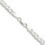 Sterling Silver Rhodium-plated 5mm D/C Square Curb Chain - QF-6707442B-7228