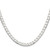 Sterling Silver Rhodium-plated 5mm D/C Square Curb Chain - QF-9751019C-5811