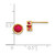 14k 5mm Bezel Ruby Stud Earrings