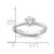 Sterling Silver Rhodium-plated 5mm Round CZ 6-prong Engagement Ring - QR-BB60CF8D-9505