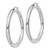 Sterling Silver Rhodium-plated 5mm Round Hoop Earrings - QE-13E7C15C-4720