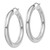 Sterling Silver Rhodium-plated 5mm Round Hoop Earrings - QE-972E9ED5-9161