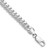 Sterling Silver Rhodium-plated 6.4mm Polished Domed Curb Chain - QD-83031126-5215