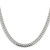 Sterling Silver Rhodium-plated 6.4mm Polished Domed Curb Chain - QD-F7925816-3030