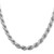 Sterling Silver Rhodium-plated 6.5mm Diamond-cut Rope Chain - QD-FF0D646D-1719