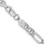 Sterling Silver Rhodium-plated 6.5mm Figaro Anchor Chain - QA-ED1F0204-1127