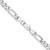Sterling Silver Rhodium-plated 6.5mm Figaro Chain - QF-D8F18AE1-7165