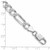 Sterling Silver Rhodium-plated 6.75mm Pav‚ Flat Figaro Chain - QF-992F37A2-1338