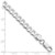 Sterling Silver Rhodium-plated 6.8mm Flat Curb Chain - QL-49ED315E-2454