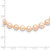 Sterling Silver Rhodium-plated 6-7mm Pink Near-Round Freshwater Cultured Pearl 16 inch Necklace