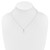 Sterling Silver Rhodium-plated 6-7mm White Button Freshwater Cultured Pearl and CZ 17 inch Necklace - QG-63E9B15F-7319