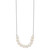 Sterling Silver Rhodium-plated 6-7mm White Near-Round Freshwater Cultured Pearl 18 inch Necklace - QH-5E1E63E7-3333