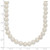 Sterling Silver Rhodium-plated 6-7mm White Near-Round Freshwater Cultured Pearl 18 inch Necklace - QH-62243FAF-3824