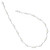Sterling Silver Rhodium-plated 6-7mm White Near-Round Freshwater Cultured Pearl 18-Station 18 inch Necklace