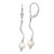 Sterling Silver Rhodium-plated 6-7mm White Semi-Round Freshwater Cultured Pearl Leverback Dangle Earrings - QE-62BFED68-7385
