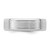 Sterling Silver Rhodium-plated 6mm Brushed Fancy Band Size 10 - QW-E1DD884B-5533