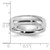 Sterling Silver Rhodium-plated 6mm Comfort Fit Milgrain Size 13 Band