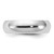 Sterling Silver Rhodium-plated 6mm Comfort Fit Size 13.5 Band