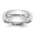 Sterling Silver Rhodium-plated 6mm Comfort Fit Size 7 Band