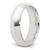 Sterling Silver Rhodium-plated 6mm Comfort Fit Size 7 Band