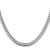 Sterling Silver Rhodium-plated 6mm Domed w/ Side D/C Curb Chain - QR-80813DE4-6936