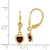 14k 5mm Heart Garnet Earrings - XL-F2021388-7476