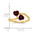 14k 5mm Heart Garnet ring