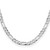 Sterling Silver Rhodium-plated 7.0mm Lightweight Flat Figaro Chain - QM-9EEAB8E6-1568