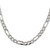 Sterling Silver Rhodium-plated 7.25mm Pav‚ Flat Figaro Chain - QF-51A7D7EF-5504